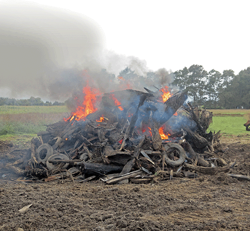 Image - outdoor burning including tyres