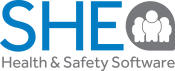 Image - logo for SHE health and safety software