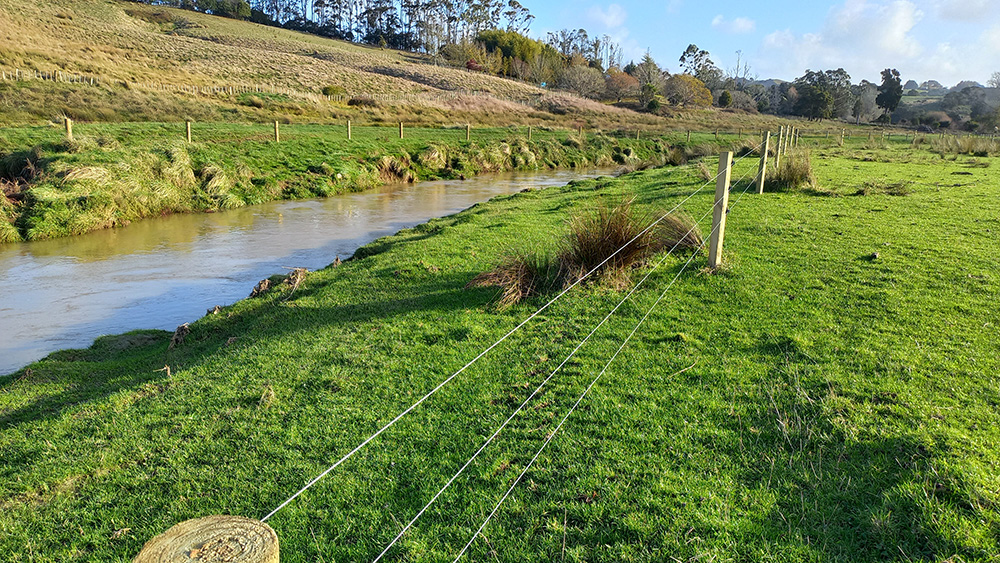 New fencing along the Opuatia Stream.