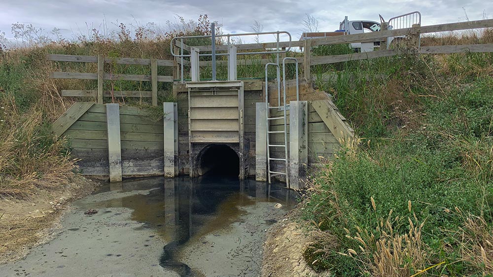 This project will see three floodgates replaced with one. 