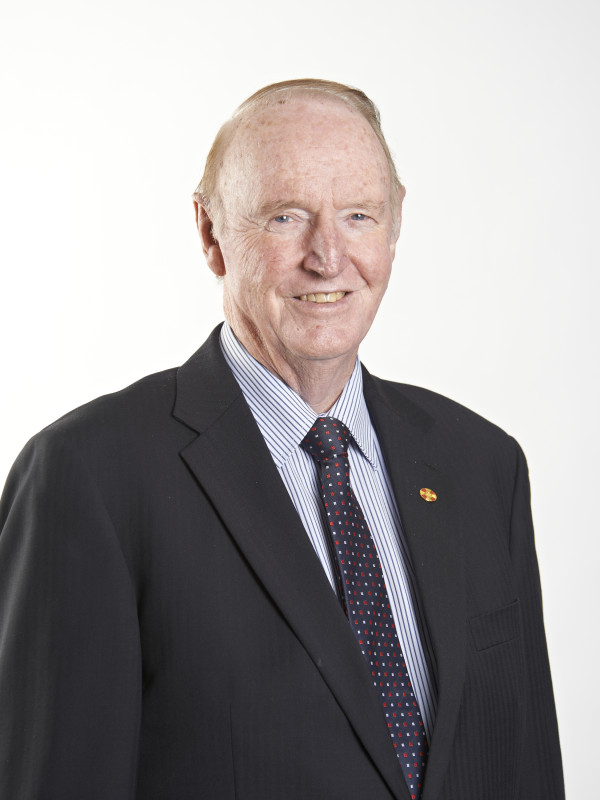 Portrait photo of a smiling Hugh Vercoe taken in 2019.
