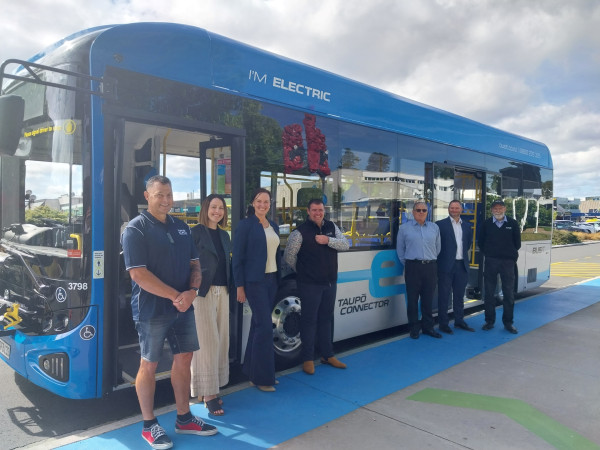 The Taupo Connector EV bus