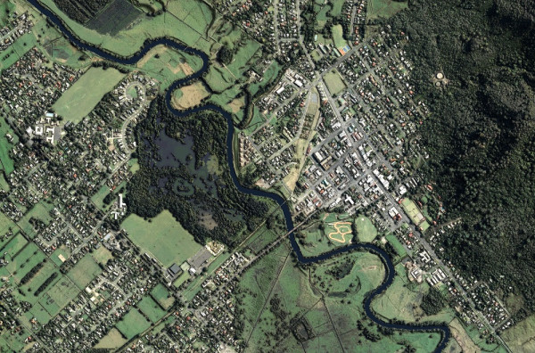 Visualisations of Te Aroha combines the aerial photography with the DEM (digital elevation model) from locations included in the recently published data. 